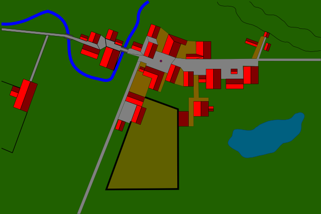 Rorkvell village map